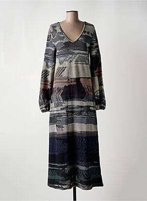 Robe longue gris ALDOMARTINS pour femme