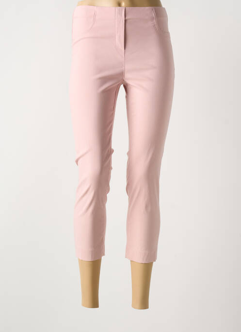 Jegging tissage popeline taille normale rose LAUREN VIDAL femme