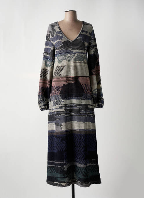 Robe longue gris ALDOMARTINS pour femme