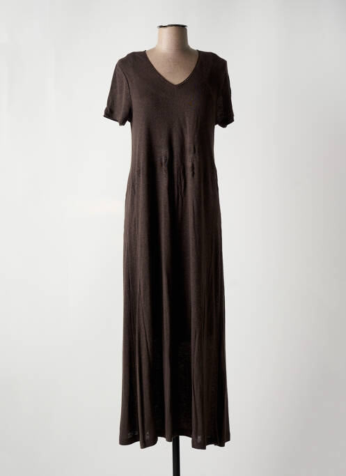 Robe longue marron CREAM pour femme