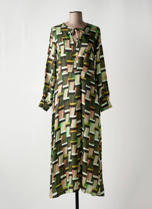 Robe longue vert ALDOMARTINS pour femme