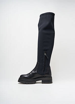 Cuissardes tissage satiné talon de 4 à 6cm noir THE SELLER femme