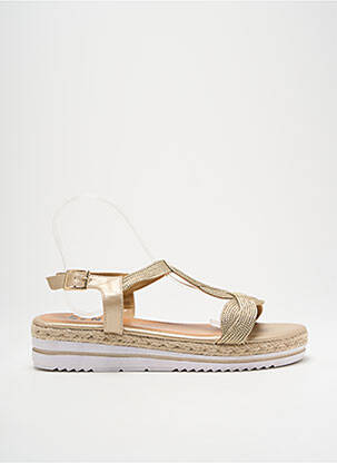 Sandales/Nu pieds or ELUE PAR NOUS pour femme