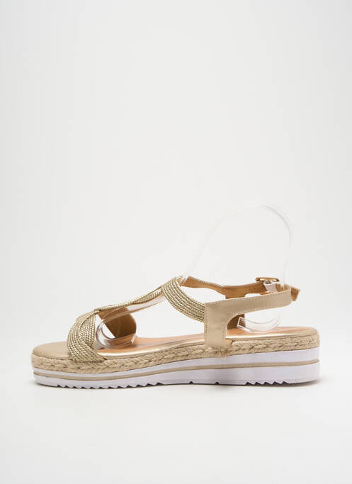 Sandales/Nu pieds or ELUE PAR NOUS pour femme