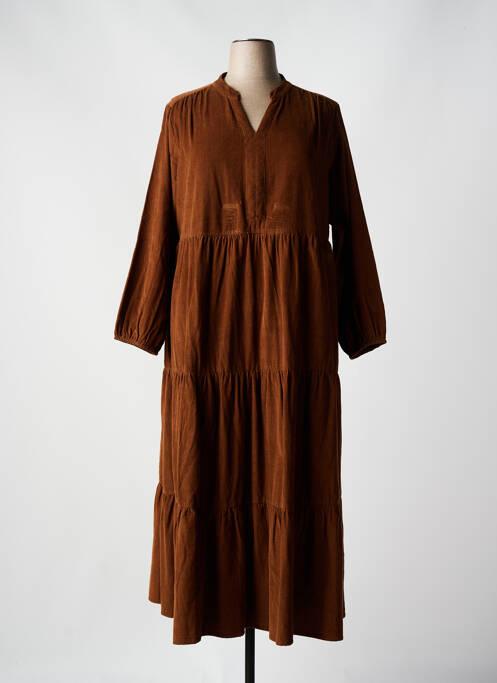 Robe longue marron ORIENTIQUE NATURALLY pour femme