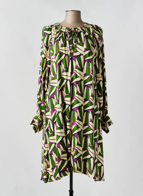 Robe mi-longue vert COMPAÑIA FANTASTICA pour femme