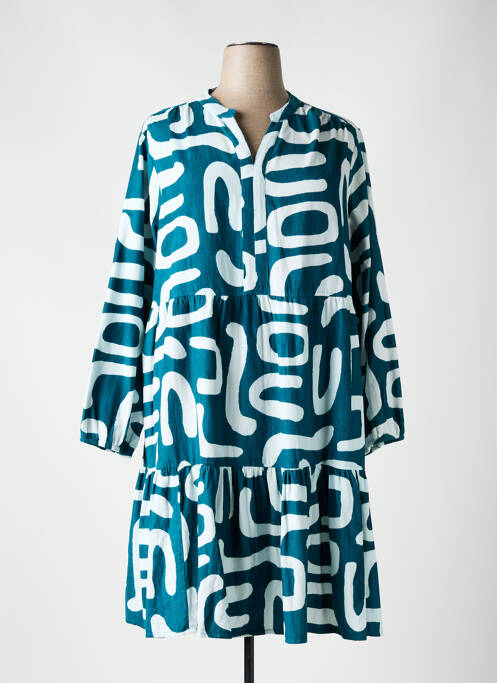 Robe mi-longue vert ORIENTIQUE NATURALLY pour femme