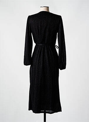 Robe mi-longue manches longues manches longues noir COMPAÑIA FANTASTICA femme
