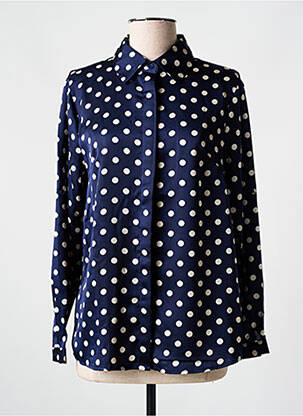 Chemisier coupe droite manches longues bleu BY ONE femme