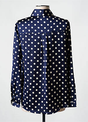 Chemisier coupe droite manches longues bleu BY ONE femme
