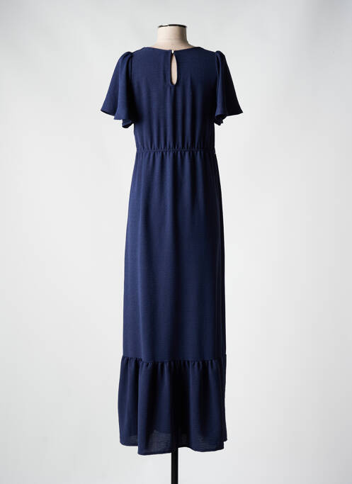 Robe longue manches courtes manches courtes bleu RUE DES ABBESSES femme