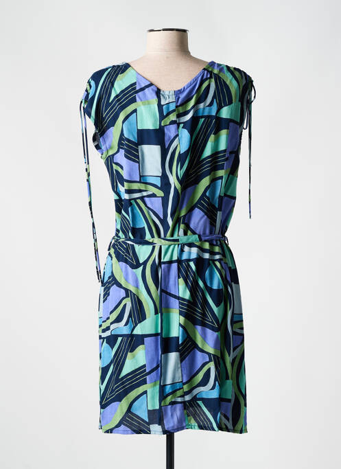 Robe courte manches courtes manches courtes bleu PRINCESSE NOMADE femme
