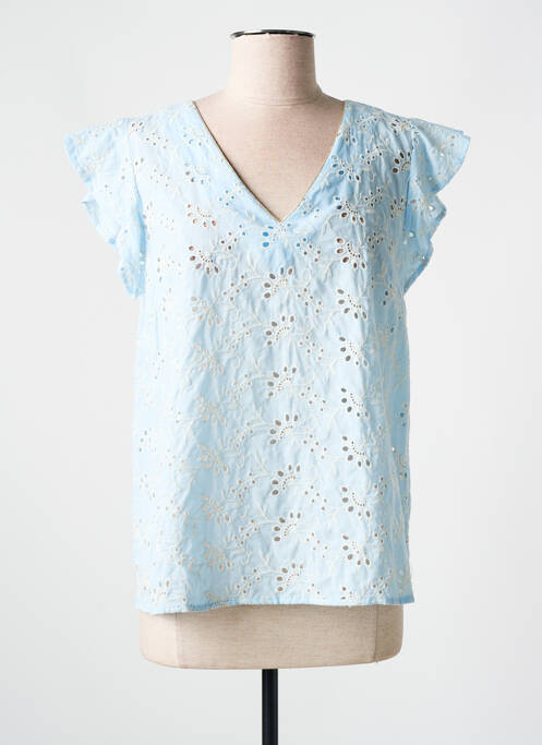 Blouse bleu BY ONE pour femme