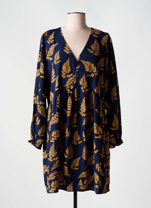 Robe courte bleu BY ONE pour femme