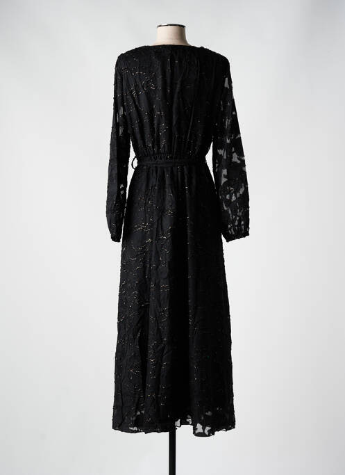 Robe longue noir LILIE PLUS pour femme