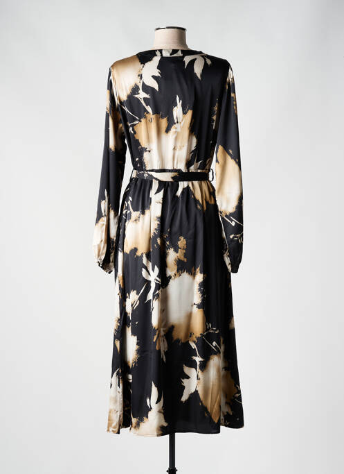Robe mi-longue noir EMILIE.K pour femme