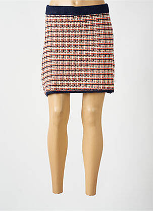 Jupe courte taille élastique bleu COMPAÑIA FANTASTICA femme