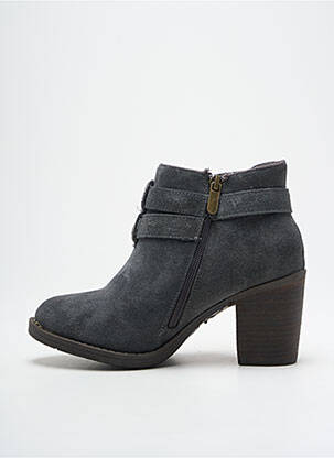 Bottines/boots nubuck talon de 4 à 6cm gris CARMELA femme