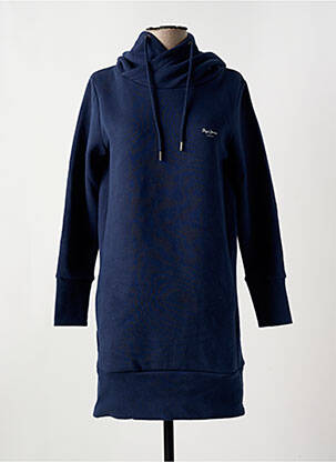 Robe mi-longue manches longues manches longues bleu PEPE JEANS femme