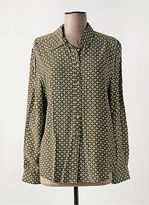 Chemisier imprimé fantaisie manches longues marron PEPE JEANS femme