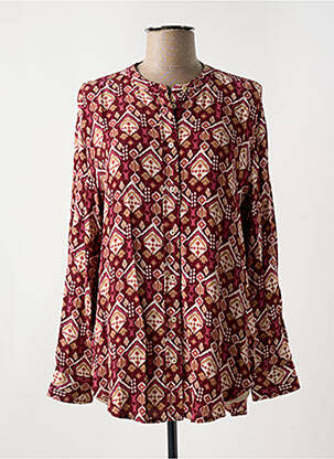Chemisier imprimé fantaisie manches longues rouge PEPE JEANS femme