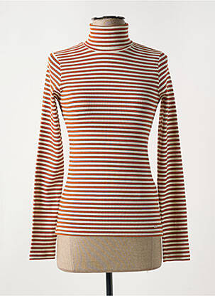 Top imprimé fantaisie manches longues orange PEPE JEANS femme