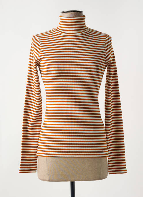 Top imprimé fantaisie manches longues orange PEPE JEANS femme
