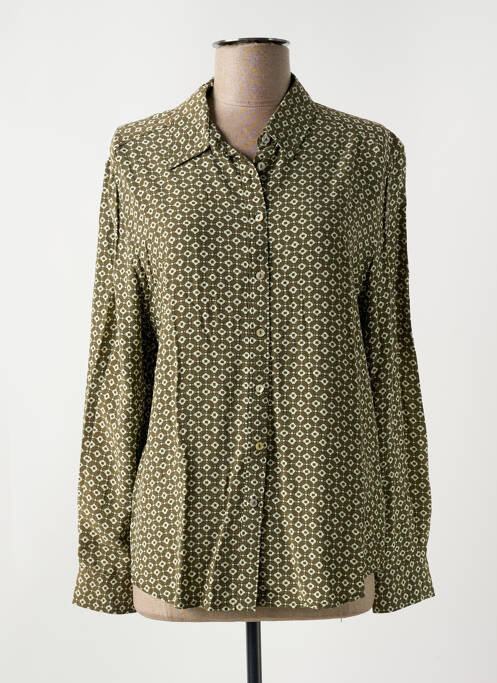 Chemisier imprimé fantaisie manches longues marron PEPE JEANS femme