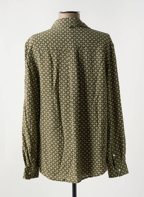 Chemisier imprimé fantaisie manches longues marron PEPE JEANS femme