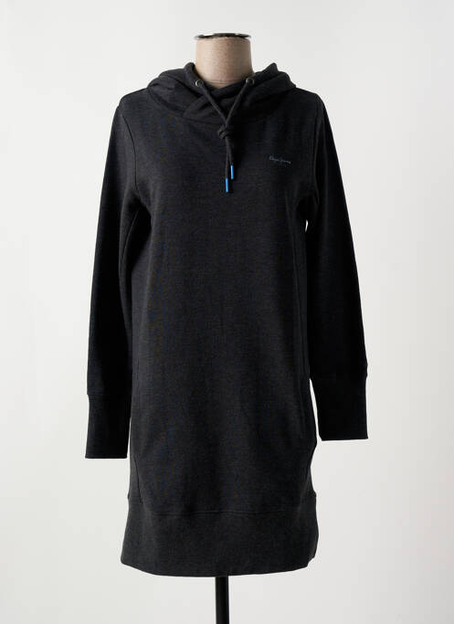 Robe mi-longue gris PEPE JEANS pour femme