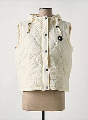 Doudoune poches a capuche beige PEPE JEANS femme
