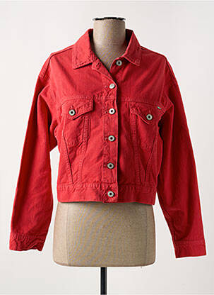 Veste casual rouge PEPE JEANS pour femme