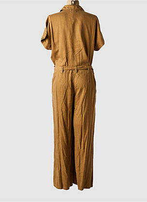 Combi-pantalon poches manches courtes marron LABDIP femme