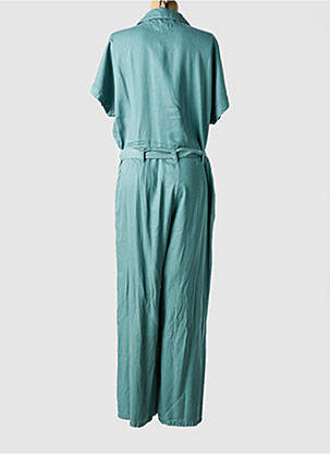 Combi-pantalon fermeture boutonnée sur le devant manches courtes vert LABDIP femme