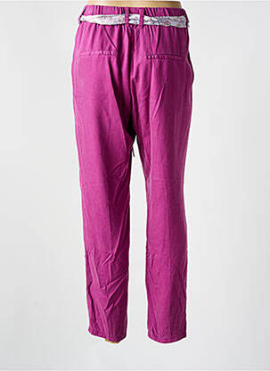 Pantalon slim taille élastique taille normale violet LABDIP femme