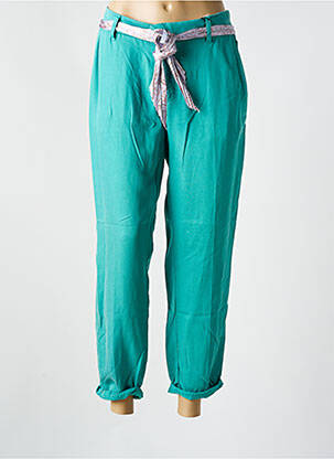 Pantalon 7/8 taille élastique taille normale vert LABDIP femme