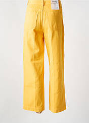 Jeans coupe droite jaune LABDIP pour femme seconde vue