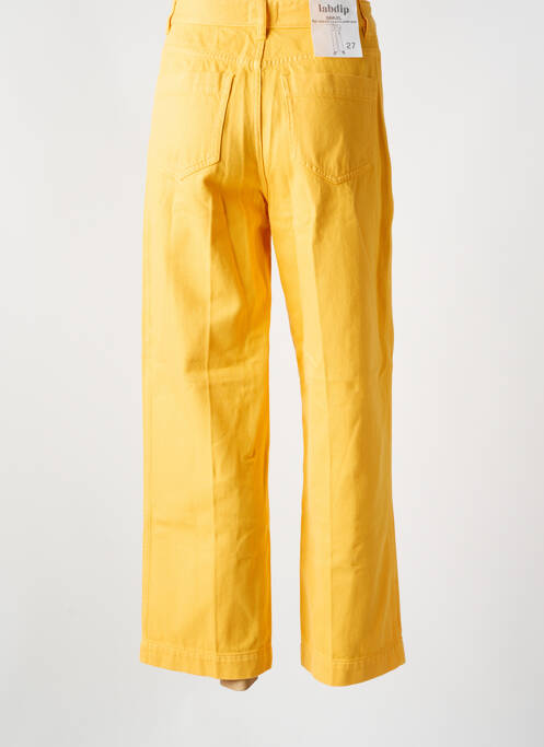 Jeans coupe droite jaune LABDIP pour femme