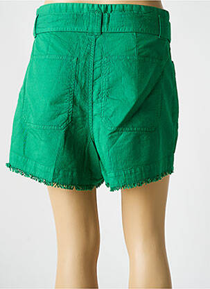 Short fermeture zippée sous rabat boutonné taille normale vert LABDIP femme