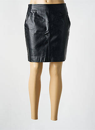 Jupe courte fermeture zippée au dos noir PEPE JEANS femme