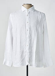 Chemise manches longues manches longues blanc DSTREZZED homme