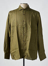 Chemise manches longues manches longues vert fonce DSTREZZED homme