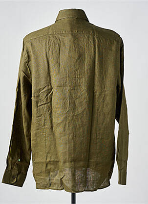 Chemise manches longues manches longues vert fonce DSTREZZED homme