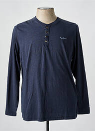 T-shirt coupe cintrée manches longues bleu PEPE JEANS homme