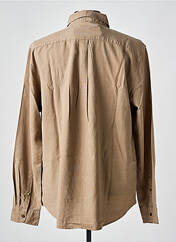 Chemise manches longues marron DSTREZZED pour homme seconde vue