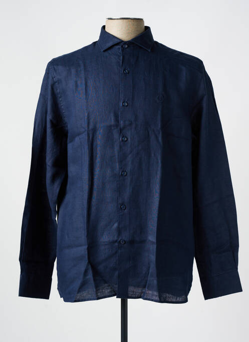 Chemise manches longues manches longues bleu DSTREZZED homme