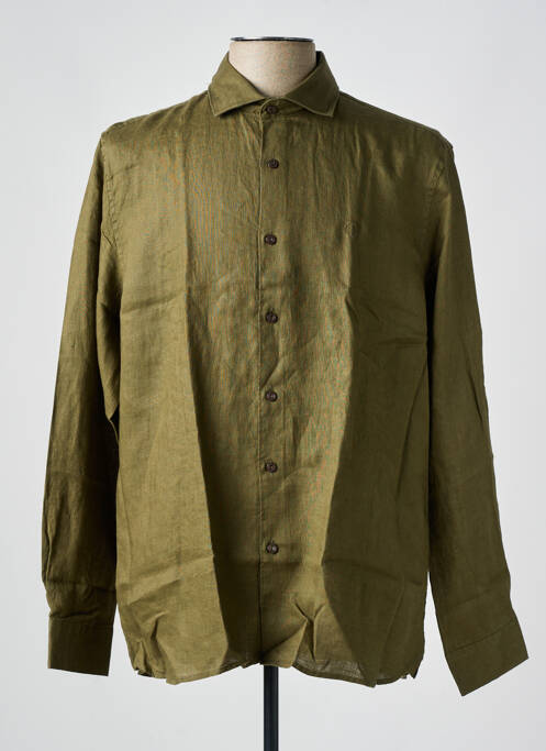 Chemise manches longues manches longues vert fonce DSTREZZED homme