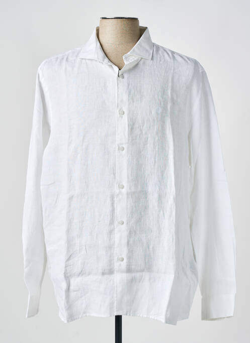 Chemise manches longues manches longues blanc DSTREZZED homme