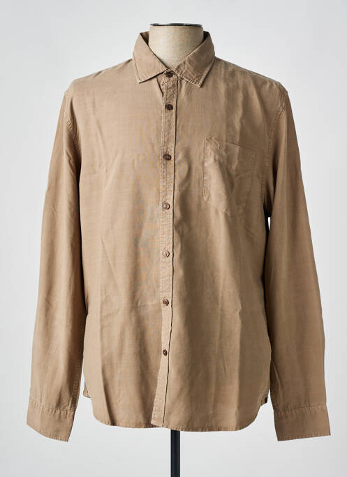 Chemise manches longues poches marron DSTREZZED homme