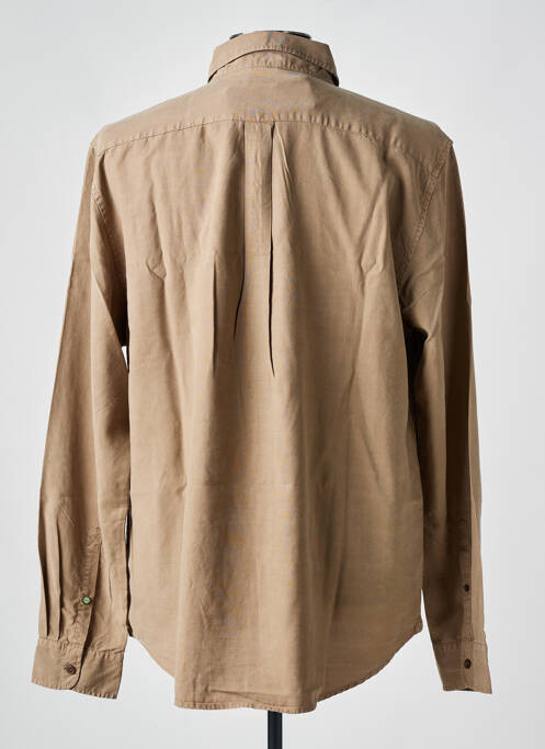 Chemise manches longues poches marron DSTREZZED homme